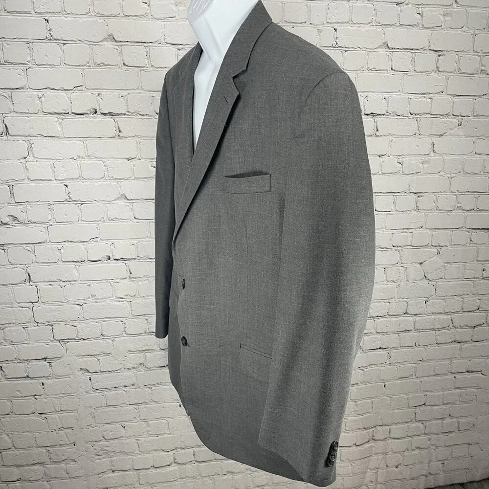 Michael Kors Grey Two Button Double Vented Notch Blazer Sport Coat Size 46R